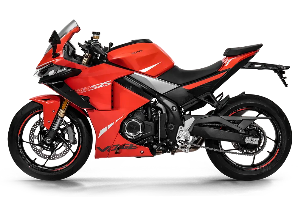 left side view, red